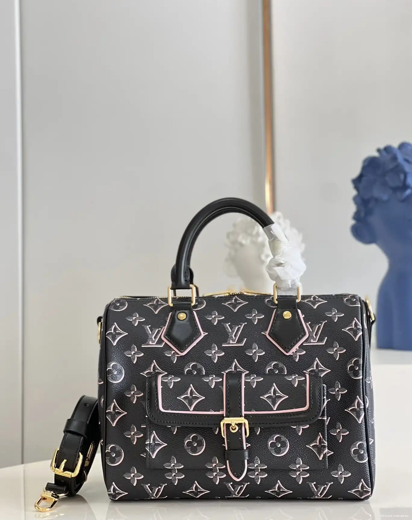 Official oldcobbler VUITTON 25 LOUIS SPEEDY BANDOULIÈRE 0613